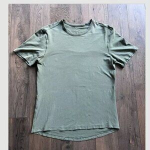 Lululemon Men's Crewneck Performance T-Shirt Size S/M Green Athletic Gym Tee